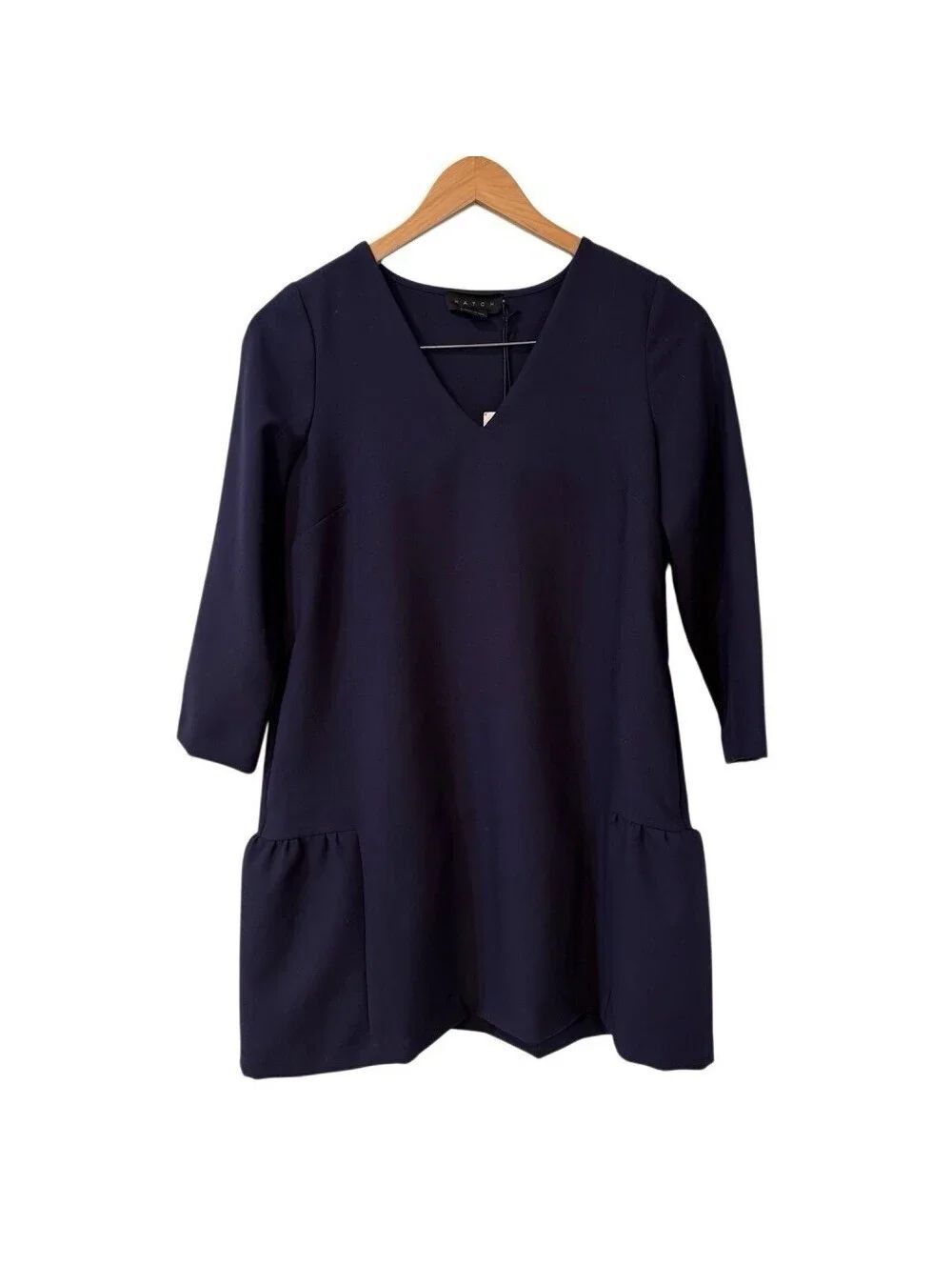 Hatch Maternity Women's The Heidi Dress Size 0  Navy $268 NEW